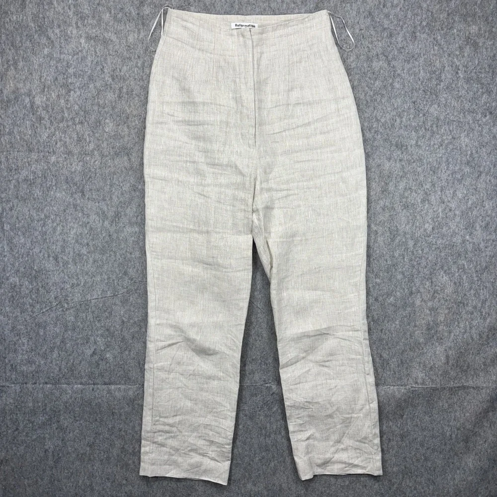 Reformation Linen Pants Women's 6 28 x 27.5
